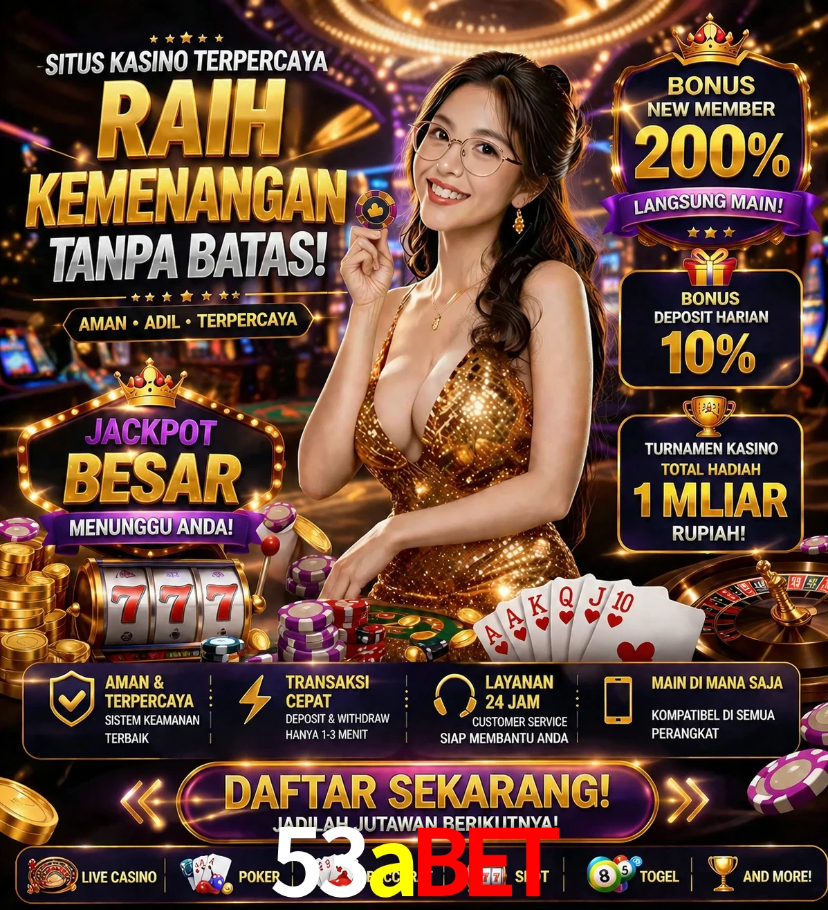 Roleta e blackjack 53abet